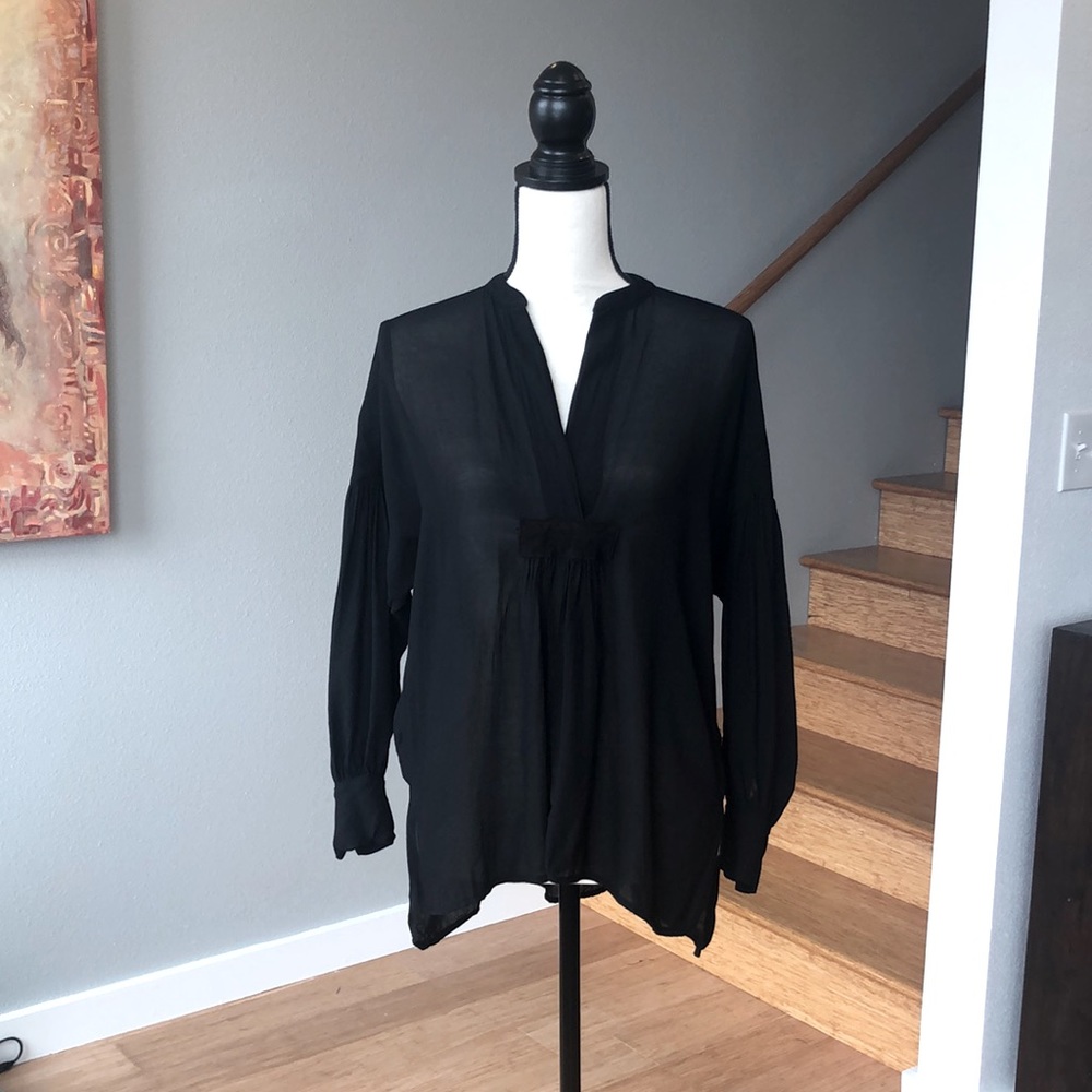 Tina + Jo Black Poet Shirt